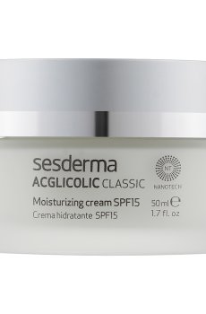 Увлажняющий крем для лица Sesderma Acglicolic Classic Moisturizing Cream SPF 15 для сухой кожи, 50 мл