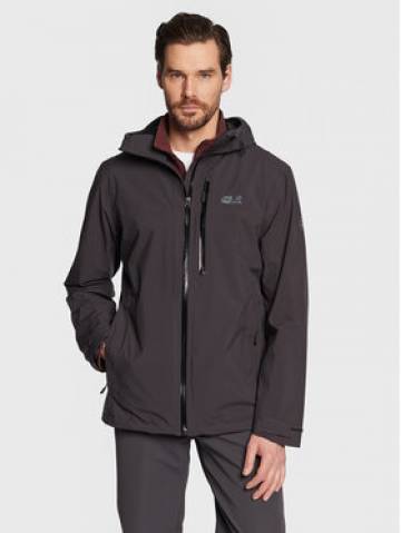 Jack Wolfskin Демісезонна куртка Go Hike 1114051 Чорний Regular Fit Jack Wolfskin Демісезонна куртка Go Hike 1114051 Чорний Regular Fit