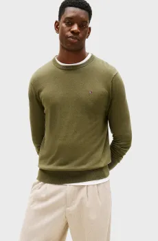 Мужской оливковый джемпер PIMA ORG Оливковый S Tommy Hilfiger MW0MW28046