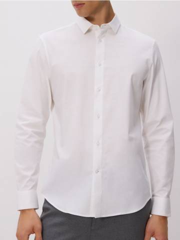 Reserved - Сорочка slim fit із високим вмістом бавовни - білий - 7940H-00X Reserved - Сорочка slim fit із високим вмістом бавовни - білий - 7940H-00X