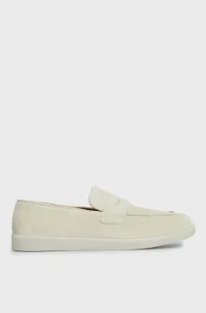 Женские бежевые замшевые лоферы Thalia Бежевый 39 PRPY PRSDS70224W