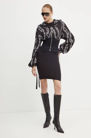 Платье Versace Jeans Couture цвет чёрный mini облегающее 77HAOT00 CJ03T Платье Versace Jeans Couture цвет чёрный mini облегающее 77HAOT00 CJ03T