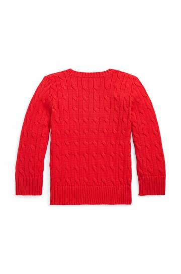 Детский хлопковый свитер Polo Ralph Lauren цвет красный 322702674043 Детский хлопковый свитер Polo Ralph Lauren цвет красный 322702674043