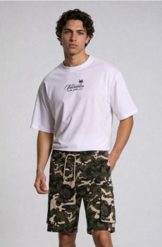 Шорти карго з камуфляжним візерунком - різнобарвний