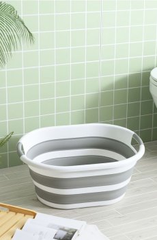 Складна миска - сірий