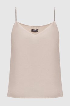 Бежевый топ с разрезами