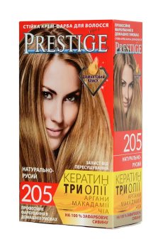 Стойкая крем-краска для волос Vips Prestige 205 Натурально-русый, 100 мл
