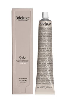 Перманентная крем-краска для волос 3DeLuXe Tech Hair Colouring Cream 4.5 Mahogany Brown, 100 мл
