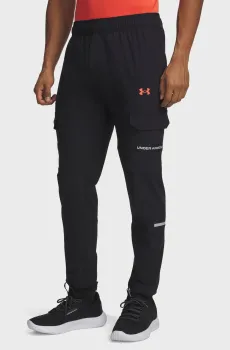 Мужские черные спортивные брюки UA Tech Utility Woven Pant Черный L Under Armour 6004966-003