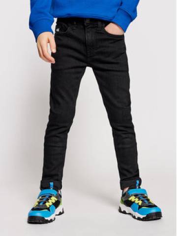 Calvin Klein Jeans Джинси IB0IB00766 Чорний Slim Fit Calvin Klein Jeans Джинси IB0IB00766 Чорний Slim Fit