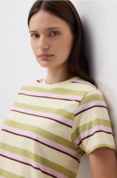 Reserved - Футболка в смужку - різнобарвний - 245IW-MLC