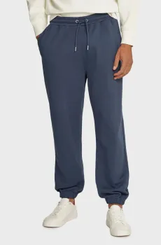 Мужские темно-синие спортивные брюки NEW YORK SCRIPT Синий M Calvin Klein Jeans J30J326881