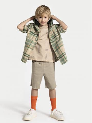 Coccodrillo Шорти з тканини WC4123301HBJ Бежевий Regular Fit Coccodrillo Шорти з тканини WC4123301HBJ Бежевий Regular Fit