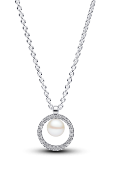 Намисто з перлиною та паве