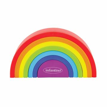 Детская развивающая игрушка Infantino Magic Rainbow Stacker, от 1 года (315280) Детская развивающая игрушка Infantino Magic Rainbow Stacker, от 1 года (315280)