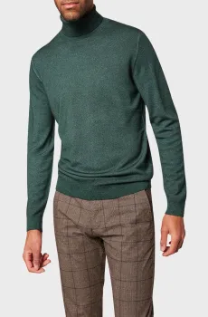 Мужской зеленый шерстяной гольф Зеленый S Pierre Cardin PC.-C5 50703.5037