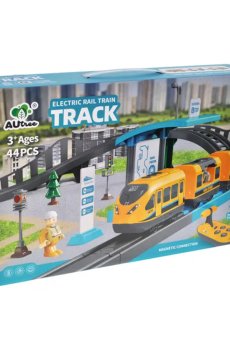 Детский игровой набор YG Toys Железная дорога, на батарейках, в коробке, от 3 лет, 43*8*30 см (AU7660)