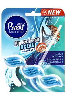 Туалетный блок Brait Power Fresh Ocean, 39г