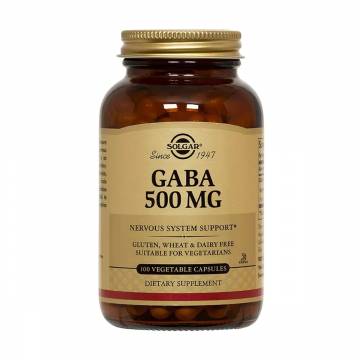 Гамма-аминомасляная кислота Solgar GABA 500 мг, 100 капсул Гамма-аминомасляная кислота Solgar GABA 500 мг, 100 капсул