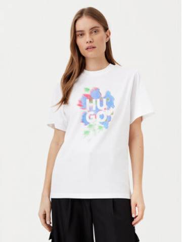 HUGO Футболка Vintage 50534545 Білий Boxy Fit HUGO Футболка Vintage 50534545 Білий Boxy Fit
