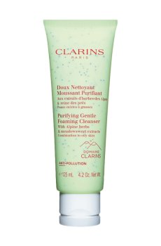 Очищающий пенящийся крем Clarins Purifying Gentle Foaming Cleanser With Alpine Herbs для комбинированной и жирной кожи, 125 мл