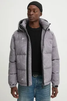 Мужской серый пуховик Серый L HUGO 50525220;065