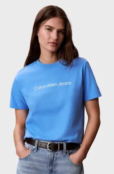 Женская голубая футболка LOGO CLASSIC Голубой M Calvin Klein Jeans LV047C912G