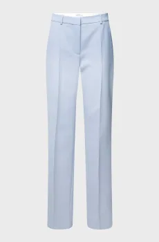 Женские голубые брюки ESSENTIAL SLIM STRAIGHT Голубой 40 Calvin Klein K20K205188