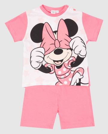 Детская розовая пижама Disney с принтом Minnie Mouse Детская розовая пижама Disney с принтом Minnie Mouse