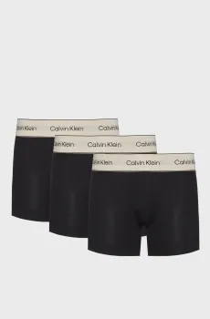 Мужские черные боксеры (3 шт) TRUNK Черный XL Calvin Klein LV00NB4446