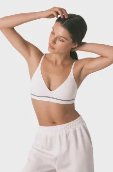 Женский белый топ NATURAL Белый M womensecret 5103012