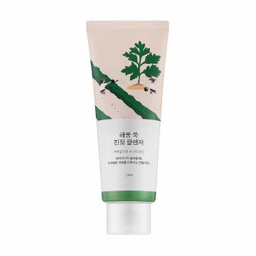 Успокаивающая очищающая пенка для лица Round Lab Mugwort Calming Cleanser с морской полынью, 150 мл Успокаивающая очищающая пенка для лица Round Lab Mugwort Calming Cleanser с морской полынью, 150 мл