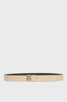 Женский кожаный двусторонний ремень TH LOGO REV 3.0 Разноцветный 80 Tommy Hilfiger AW0AW17247