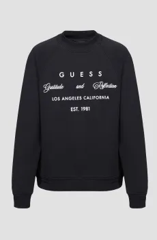 Женский черный свитшот Черный S Guess W3YQ06.K9Z21;JBLK