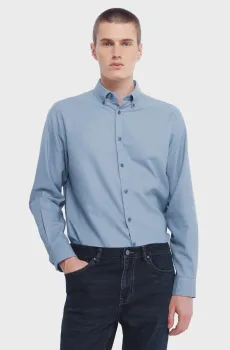 Мужская голубая рубашка Голубой XL SPRINGFIELD 1502915