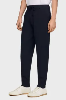 Мужские темно-синие спортивные брюки Синий M Sandro SHPJO00079_Navy BlueSS26