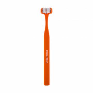 Трехсторонняя зубная щетка Dr. Barmans Superbrush Compact компактная, оранжевая, 1 шт Трехсторонняя зубная щетка Dr. Barmans Superbrush Compact компактная, оранжевая, 1 шт