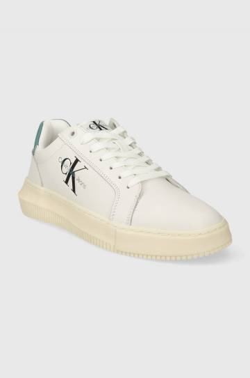 Кожаные кроссовки Calvin Klein Jeans YM0YM00681 CHUNKY CUPSOLE MONOLOGO цвет чёрный YM0YM00681 Кожаные кроссовки Calvin Klein Jeans YM0YM00681 CHUNKY CUPSOLE MONOLOGO цвет чёрный YM0YM00681