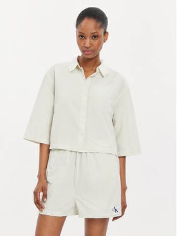 Calvin Klein Jeans Сорочка J20J223426 Écru Relaxed Fit Calvin Klein Jeans Сорочка J20J223426 Écru Relaxed Fit
