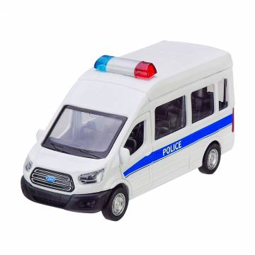 Поліція Автопром Ford Transit Police car білий з блакитною смугою (4373/3) Поліція Автопром Ford Transit Police car білий з блакитною смугою (4373/3)