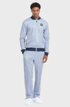 Мужской голубой спортивный костюм в клетку (кофта, брюки) GARVARY Голубой 3XL Lonsdale 117920