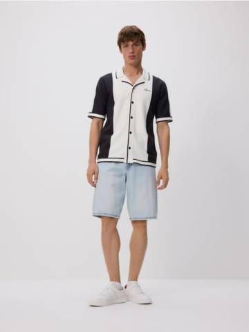 Reserved - Светр з короткими рукавами - чорний - TA185-99P