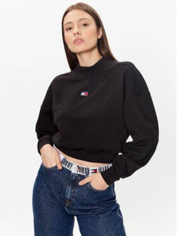 Tommy Jeans Світшот Badge DW0DW15415 Чорний Boxy Fit Tommy Jeans Світшот Badge DW0DW15415 Чорний Boxy Fit