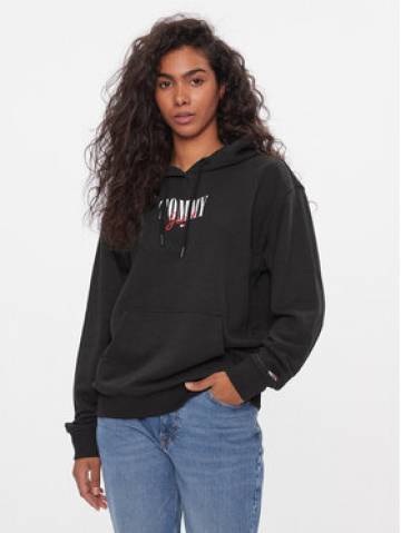 Tommy Jeans Світшот Essential Logo 1+ DW0DW16397 Чорний Relaxed Fit Tommy Jeans Світшот Essential Logo 1+ DW0DW16397 Чорний Relaxed Fit