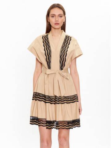 TWINSET Літня сукня 231TT2123 Бежевий Regular Fit TWINSET Літня сукня 231TT2123 Бежевий Regular Fit