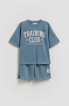 Reserved - Бавовняний комплект - синій - 739HN-55X