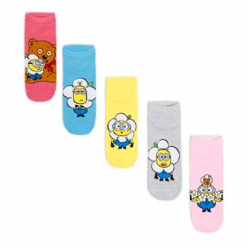 Cropp - Шкарпетки з принтом, 5 пар Minions - різнобарвний Cropp - Шкарпетки з принтом, 5 пар Minions - різнобарвний