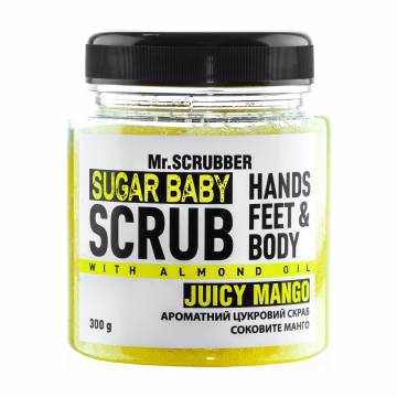 Сахарный скраб для тела Mr.Scrubber Sugar baby Mellow Mango для всех типов кожи, 300 г Сахарный скраб для тела Mr.Scrubber Sugar baby Mellow Mango для всех типов кожи, 300 г