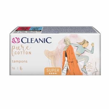 Тампоны Cleanic Pure Cotton Super, 16 шт