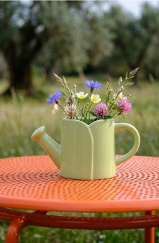 Керамічна ваза - блідо-зелений